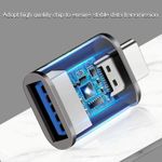 Generic 3.0 high-speed transmission OTG adapter, type-C to USB, 2 pieces, black and silver,With illuminated lights - image 5