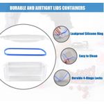 product_image_name-White Label-Food Storage Containers With Lid 1130ml - 6Pcs - Transparent/Blue-2