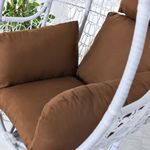 product_image_name-Generic-Hanging Hammock Chair Cushion Swing Seat Cushion Thick Nest Hanging Chair Back with Pillow Coffee - Multicolor-3