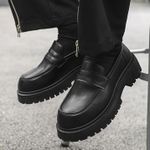 product_image_name-Fashion-Men's Italian Corporate Oxford Formal Loafers Slip-Ons Flat Business Shoes Black-3