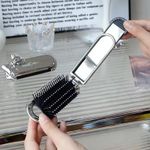 Generic Foldable Massage Comb with Mirror ,Anti-Static, Portable & Easy to Store - image 7