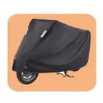 Generic Motorcycle Cover Waterproof Outdoor Sun Rain Dust Snow Leaf Protection Motorcycles/E-Bikes Covers -Black - image 7