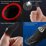 Generic Gaming Superconducting Sweat Resistant Finger Gloves(Purple) - image 4