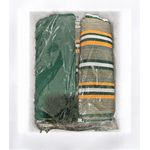 Kente Africa Northern Ghana Kente Traditionally Weaved 4 Yards green/gold/white