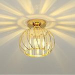product_image_name-Generic-Modern gold semi-ceiling light fixture with warm light, retro small crystal chandelier-6