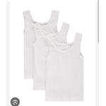 product_image_name-AD-3pcs Girls Cotton Singlet (5 - 6 years) - White-3