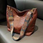 product_image_name-None-Bohemian Style Large Capacity Women'S Shoulder Bag, Vintage Wide Strap Crossbody Bag, Casual Commuting Bag. A Versatile Retro-Style Large Capacity Commuting Bag Suitable for Both Leisure And Travel.-2
