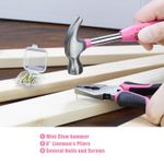 product_image_name-TIMBUTUS-24 In 1 Multifunctional Home Repair Hand Tool Set, Pliers, Tape Measure, Hammer, Wrench, Screwdriver – Hardware with Toolbox-5