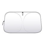 Generic Car Front Windshield Heat Insulation Sun Protection Visor, Specification: Front Block 145x80cm