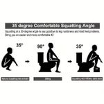 product_image_name-Generic-1pc Toilet Potty Stool For Adults, 7" Heavy Duty Plastic Portable Squatting Poop-6