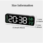 product_image_name-Generic-9 Inch Large Digital Wall Clock USB Powered TEMP Humidity Week Auto Dimmer DST Table Clock 12/24H Electronic LED Alarm Clock-2