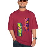 Premium Quality Round Neck Short Sleeve T-Shirt – Everyday Comfort - Burgundy