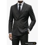 Men’s Classic Slim-Fit Suit - Black