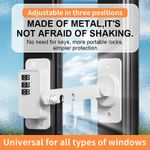 Generic Window Safety Lock, Child Window Safety Lock with Combination,  Adjustable Window Restrictor - image 3