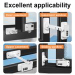 Generic Window Safety Lock, Child Window Safety Lock with Combination,  Adjustable Window Restrictor - image 8