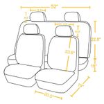 Generic Car Seat Covers 9Pcs Butterfly Pattern Vehicle Front & Rear Seat Cover - image 5