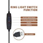 product_image_name-Generic-10-Inch Dimmable LED Ring Light with Tripod Stand – 3 Light Modes, Adjustable Brightness, USB Powered, for Makeup, Selfie, Live Streaming-5