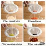 AD Microfibre Food Strainer for Kitchen Cooking - White - image 2
