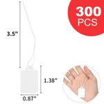 Litoott 300 Pcs White Small Price Display Tags with String Attached Jewelry - image 2