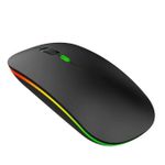 product_image_name-Generic-Rechargeable Wireless Mouse - Black-1