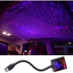 Generic USB Car interior star projector light, romantic decorative ambient light for indoor use, with automatic rotation and breathing light effect