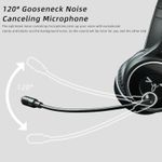 Generic Long Microphone Bluetooth Wireless Noise Cancelling Ergonomic Gaming Headset - image 3