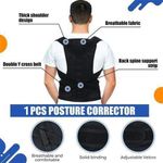 General Back posture corrector spine support adjustable full back support belt men and women shoulder and neck clavicle brace youth students hunchback correction - image 5