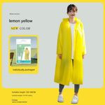 Generic Thick Adult Polyester Raincoat (Yellow)