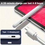 UNIVERSAL STANDARD White Universal Stylus Pencil For Android IOS Windows Capacitive Screen Touch Pen For iPad Apple Pencil For Huawei Xiaomi Tablet Pen - image 3