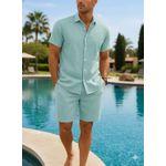 product_image_name-COOFENRISY-2 Piece Short Sleeve Shirts and Shorts-1