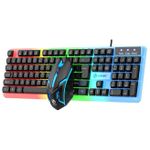 product_image_name-Generic-Mechanical Luminous Gaming Keyboard + Mouse Set , Colorful Glow Wired Keyboard & Mouse Set,Office Game Color Set-1