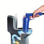 product_image_name-Generic-1 Set Toilet Plunger, Drain Clog Remover Tool With 4 Sized Suckers, High Pressure Air Drain Blaster-4