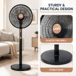 LGNT 16-Inch 7-Blade Standing Fan with Remote & Display - Black - image 6