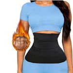 product_image_name-Generic-Shapewear, with Corex Waist Trainer Belt Women/Unisex Breathable Waist Trainer Belt – Adjustable Slimming Body Shaper Wrap for Tummy Control & Fitness - Posture Corrector and Abdominal Belt - Black-2