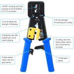 Generic RJ45 Crimping Tool Kit for Cat6 Cat5E Cat5,Multifunctional Ethernet Network Cable Crimper - image 2