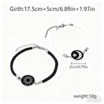 product_image_name-Fashion-4Pcs Set  Sun & Moon Necklace and Bracelet for Couples & Best Friends-2