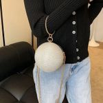 product_image_name-Fashion-Circular Ring Portable Evening Bags Metal Sliver Round Ball Handbags For Lipstick Elegant Clutch-3