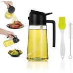 product_image_name-Fashion-470ml Mist 2 in 1 Olive Oil Dispenser Bottle Premium Glass Oil spray Bottle Oil Sprayer for Cooking-2
