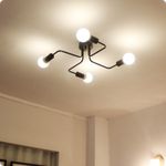 Generic 4-Head Ceiling Light, Semi-Recessed Ceiling Light