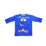 product_image_name-Bpc-Kids 3/4 Sleeve Round Neck Top - Blue-3