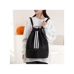 product_image_name-White Label-Drawstring Travel Backpack - Large Capacity Lightweight Sports & Daily Use Bag (W45 x D32 x H16)cm / (W17.7 x D12.6 x H6.3)inch - Grey-2