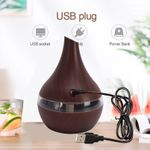Generic 300ml USB Rechargeable Humidifier - Diffuser for Home Bedroom, Mini Desktop Air Purifier,7 Color Atmospheric Light - image 4