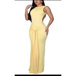 Ex Yellow  Bodycon dinner gown 