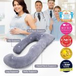 product_image_name-TodyJeyHo-Pregnancy Pillows, U Shaped Full Body Maternity Pillow with Removable Cover-2