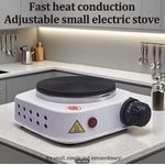 product_image_name-LICUE-Tabletop Electric Stove-1000W,Electric Stove, Small Electric Tea Stove, Suitable for Various Pots, Portable, Multi-Level Adjustable, Black Square Round, Easy to Clean-2