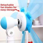 product_image_name-ZARSYN-5 Blades 16 Inches Pedestal Stand Fan Family Electric Stand Fan Sale Fan Floor Fan Cooling Fan Portale Fan with UK Plug (Unassembled）-5