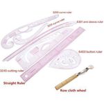 product_image_name-Generic-7Pcs Curve Straight Ruler Drawing Line Sewing Dressmaking Design Measure Tools-2