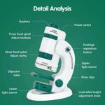 Generic 3-in-1 Children's Microscope, Portable Microscope Set with LED Light - image 7