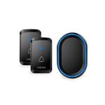 product_image_name-White Label-300m Range Wireless Remote Doorbell 58 Tune Songs Transmitter + Receiver Set - 2 Transmitters + 1 Receiver/UK Plug-3