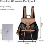 product_image_name-TOUPHY-Stylish Plaid Backpack for Women, with Smiley Charm and Coordinated Wallet-2